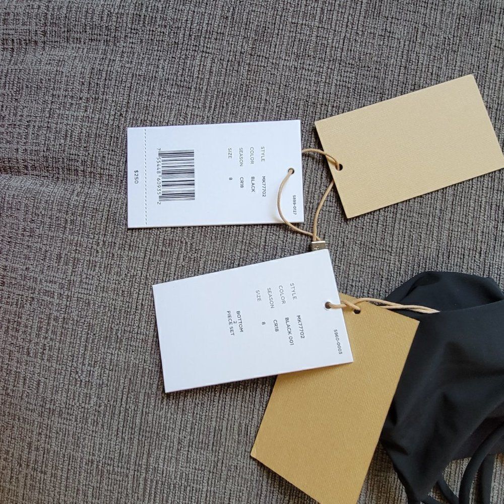 Michael Kors Collection Women's Black Triangle top & Bottom 2 Piece Biki… - Picture 6 of 11